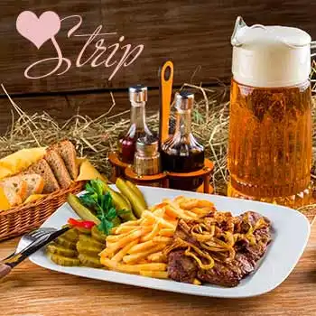 Steak, Beer & Strip